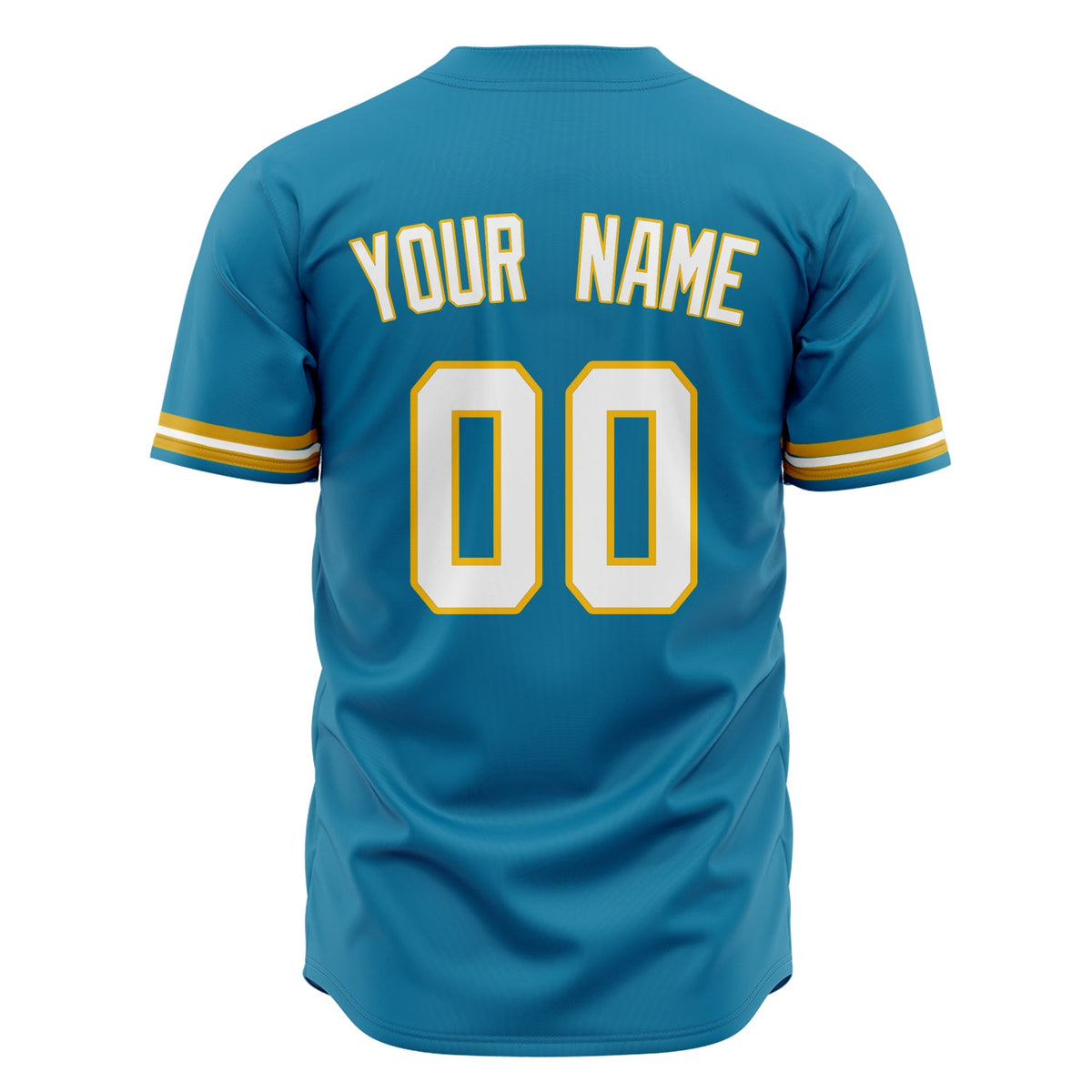 Custom Panther Blue Baseball Jersey (With White Color)