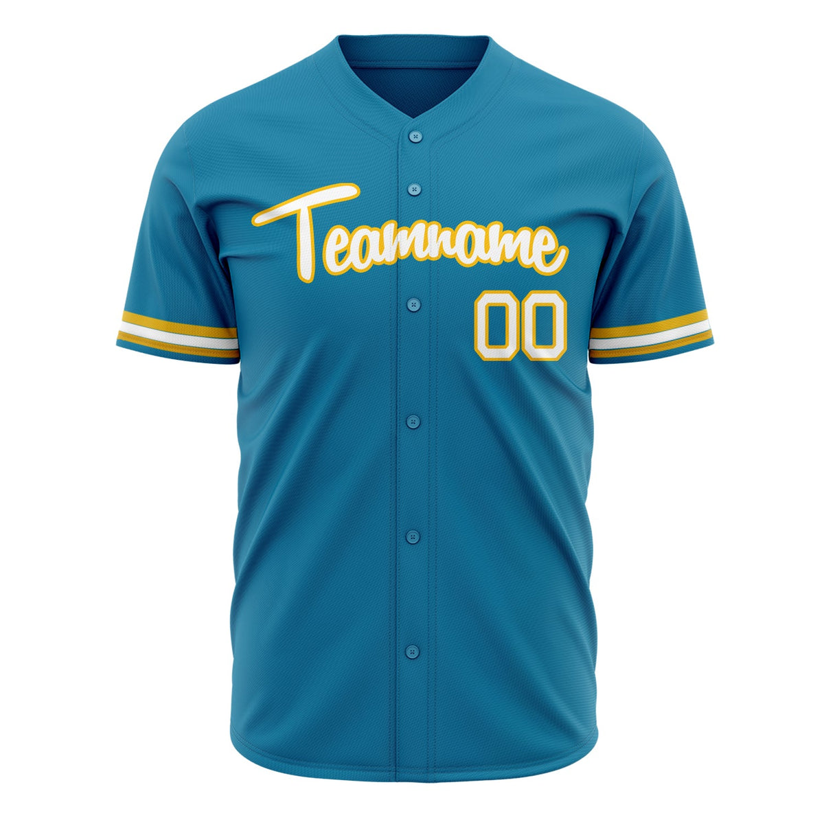 Custom Panther Blue Baseball Jersey (With White Color)