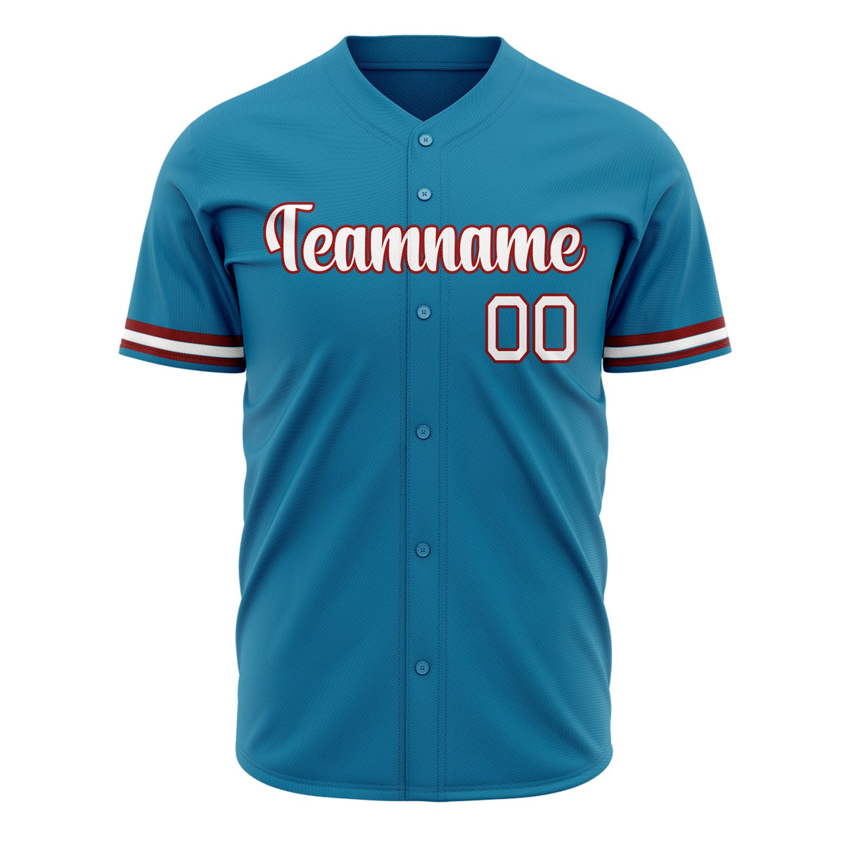 Custom Panther Blue Baseball Jersey (With White Color)