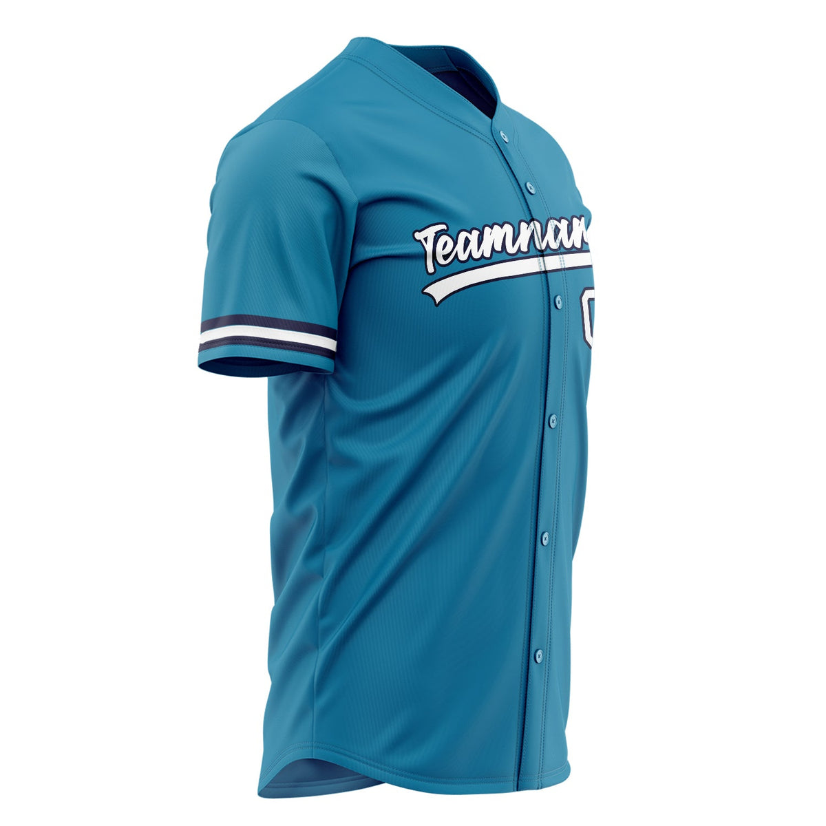 Custom Panther Blue Baseball Jersey (With White Color)