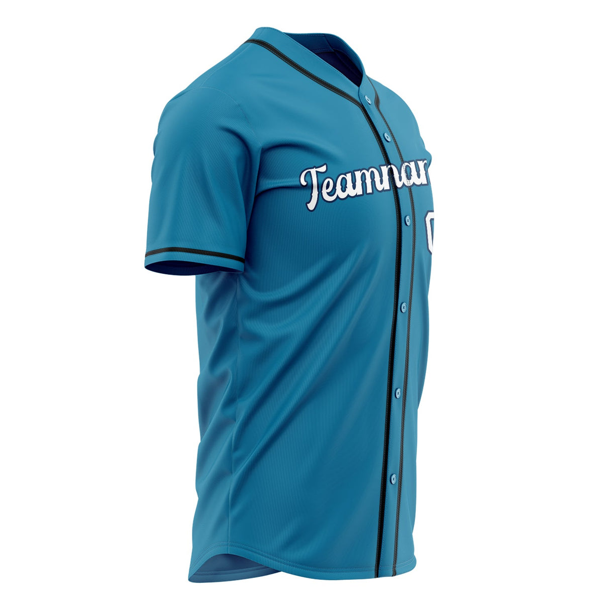 Custom Panther Blue Baseball Jersey (With White Color)