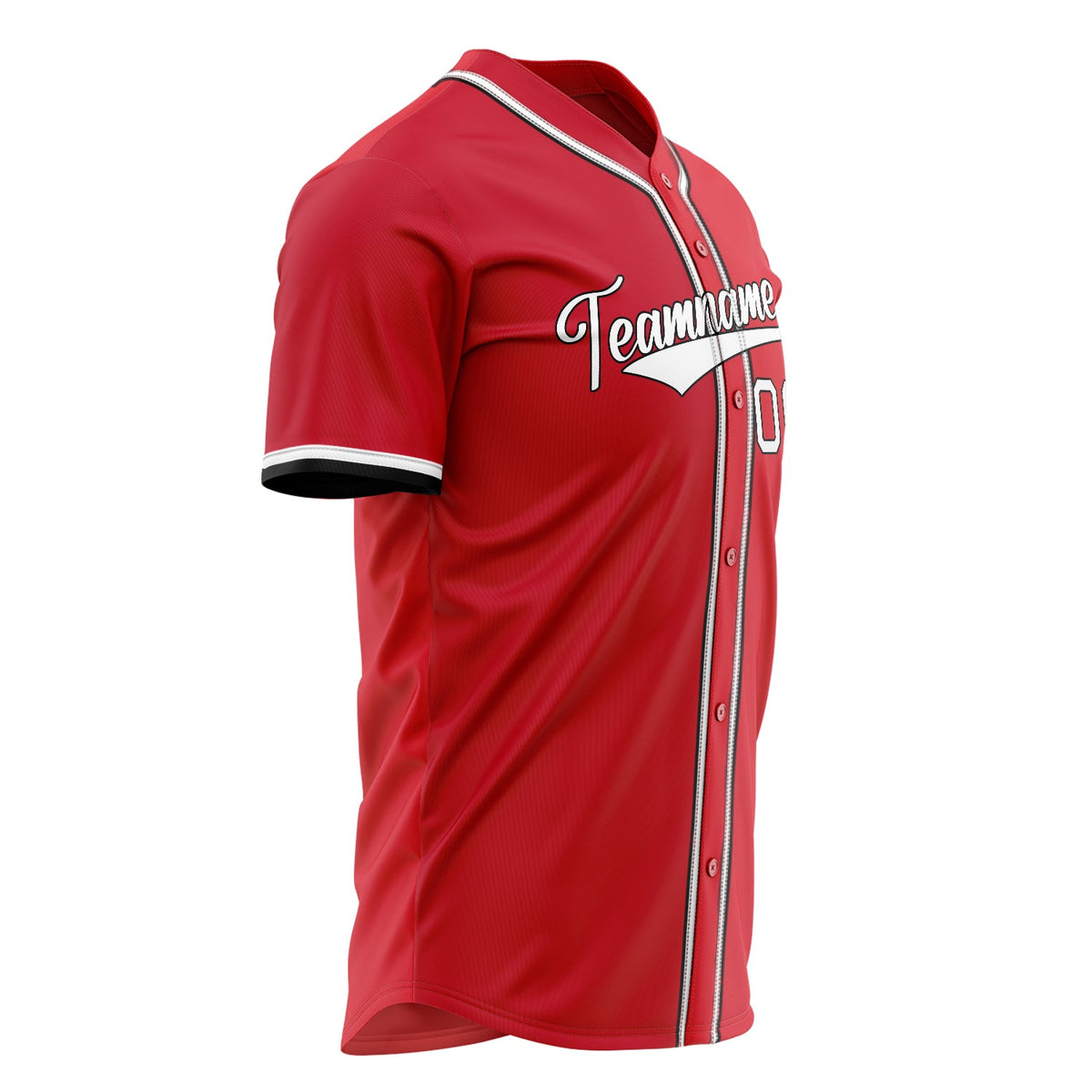 Custom Red Baseball Jersey (With White Color)