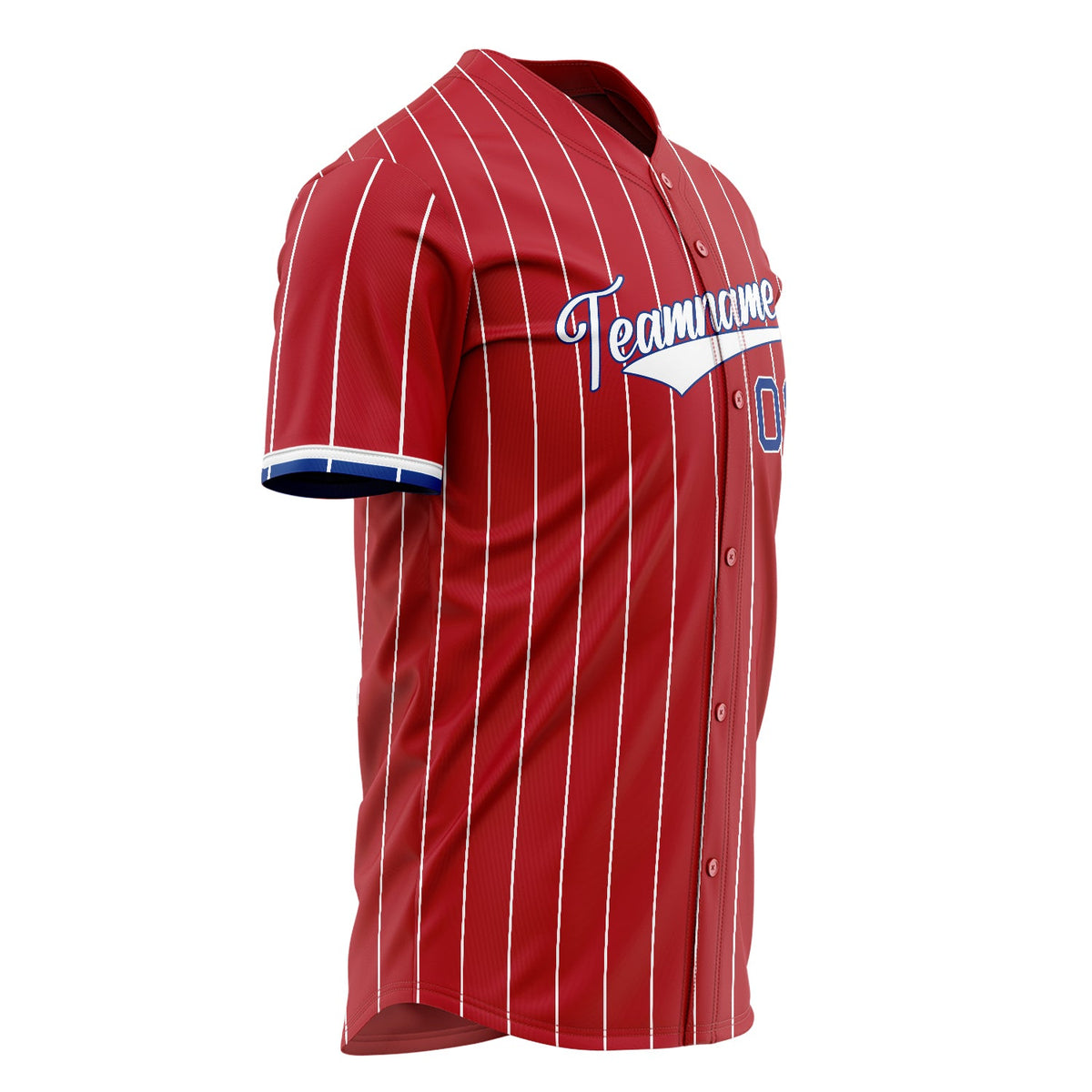 Custom Red Baseball Jersey (With White Color)