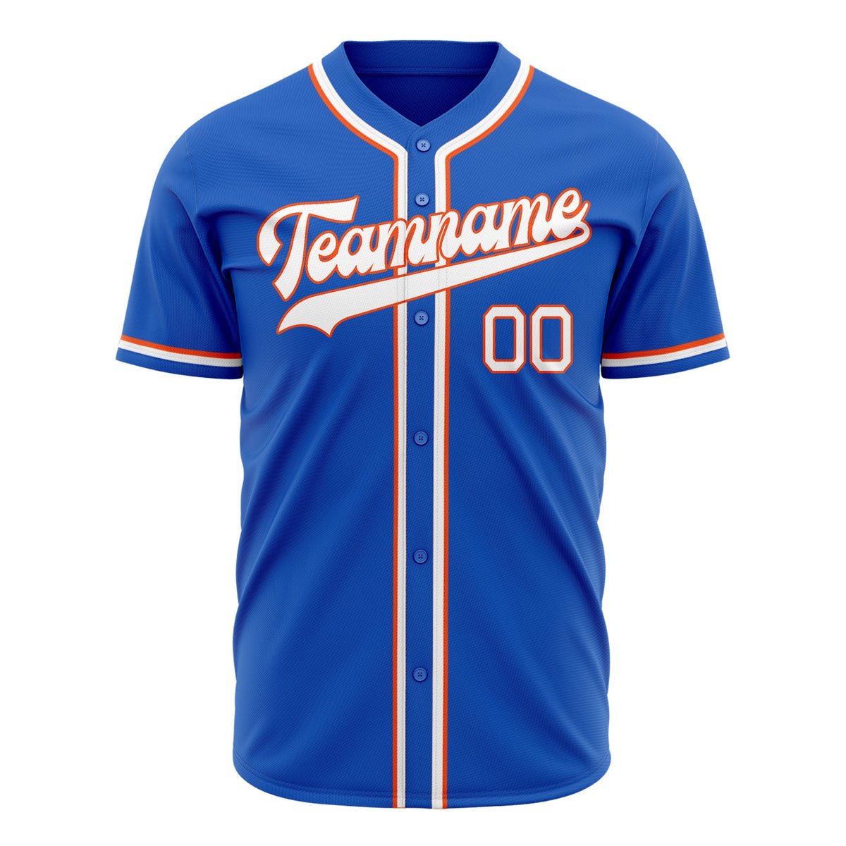 Custom Thunder Blue Baseball Jersey (With White Color)