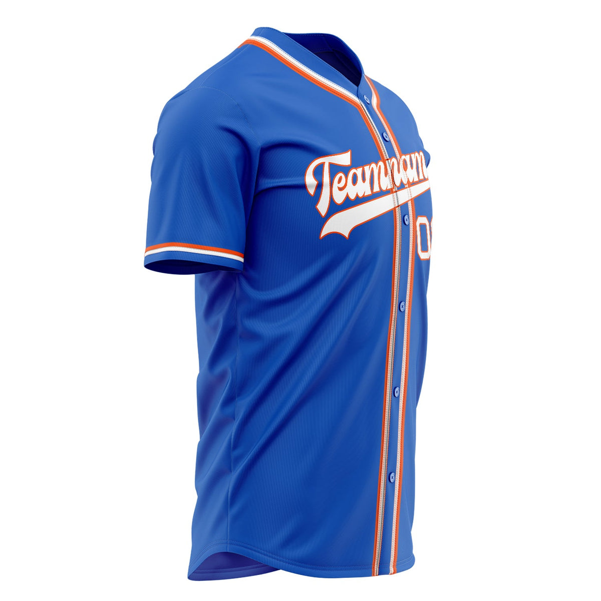 Custom Thunder Blue Baseball Jersey (With White Color)