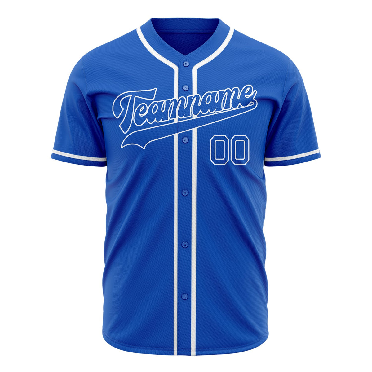 Custom Thunder Blue Baseball Jersey (With White Color)