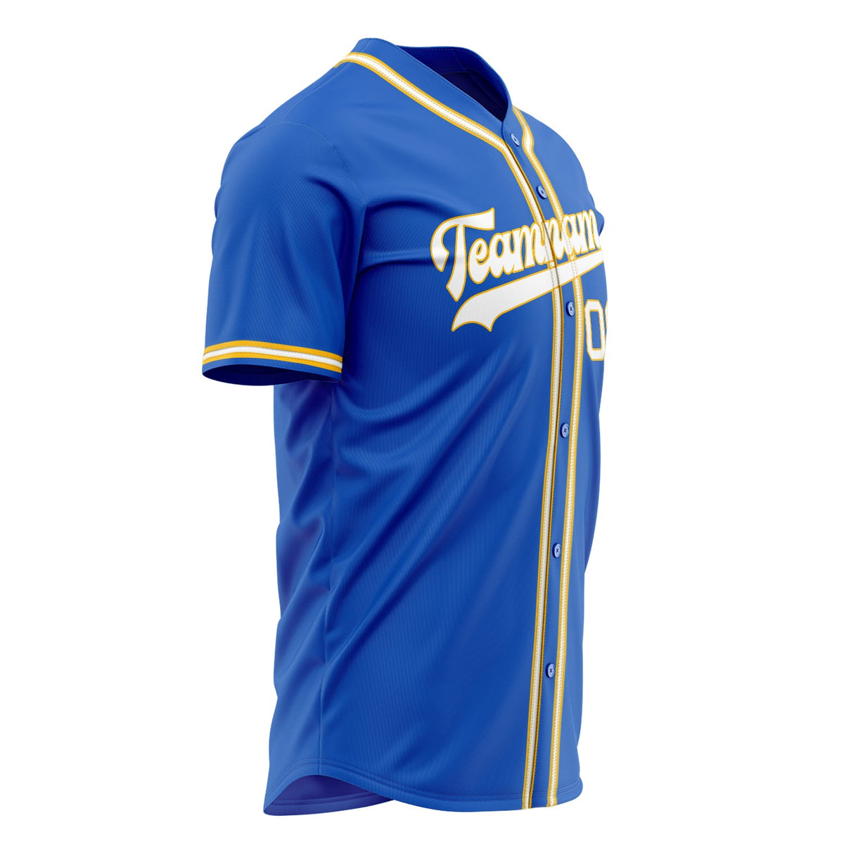 Custom Thunder Blue Baseball Jersey (With White Color)