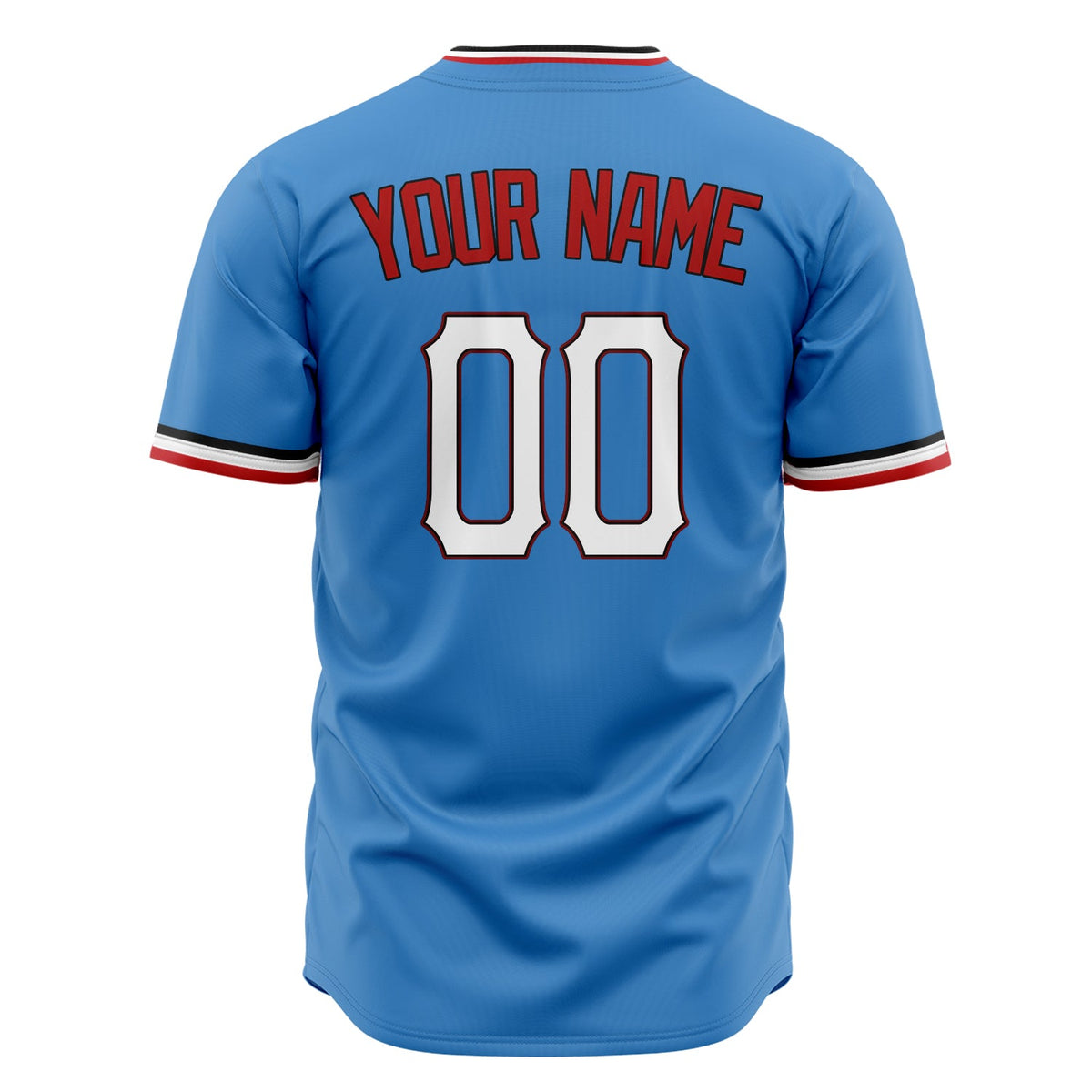 Custom Powder Blue Baseball Jersey (With White Color)