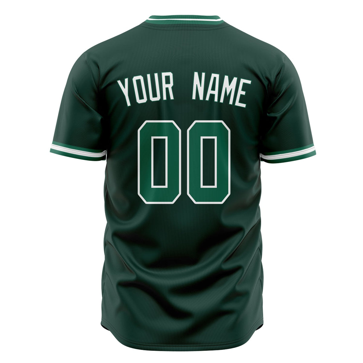 Custom Green Baseball Jersey (With Kelly Green Color)