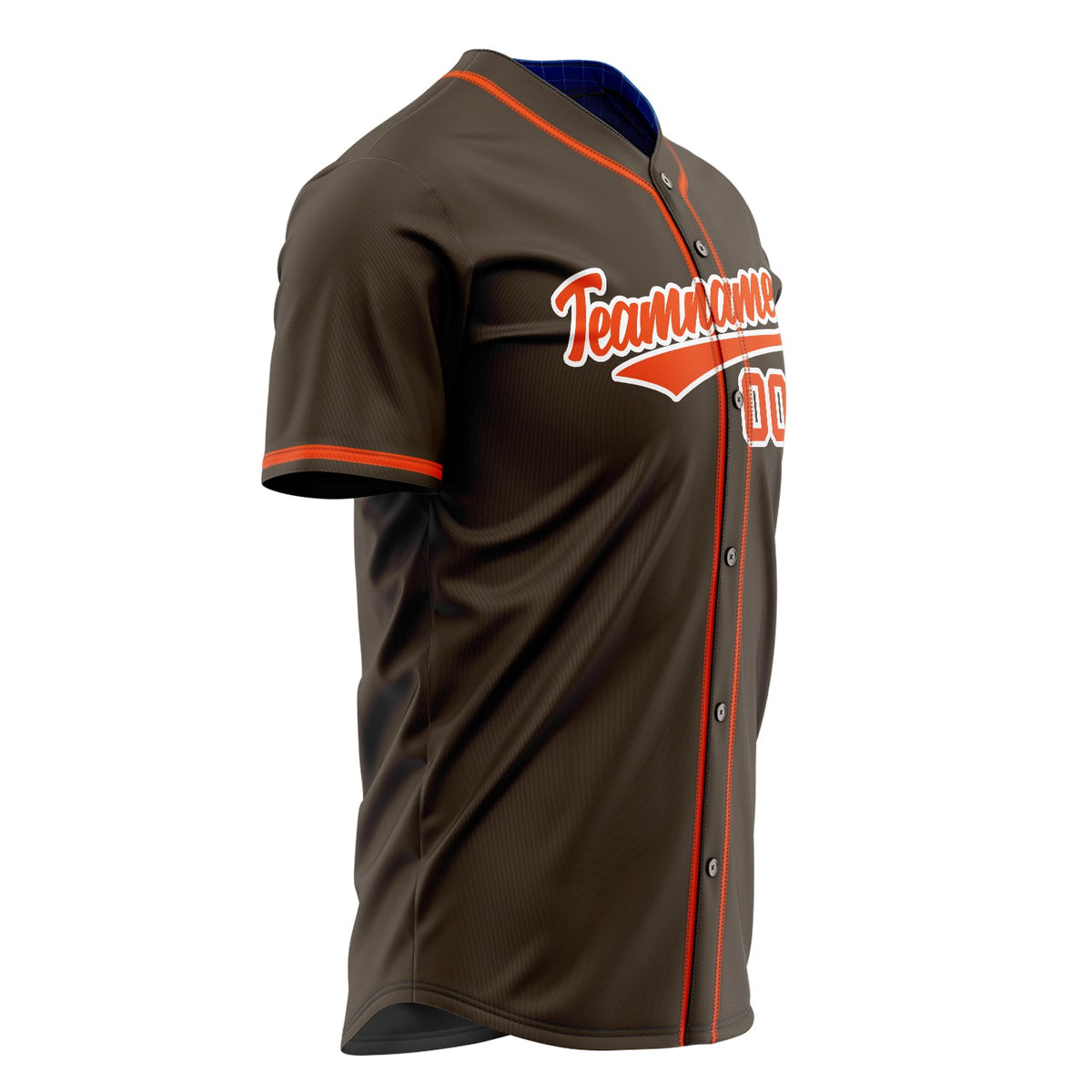 Custom Brown Baseball Jersey (With Orange Color)