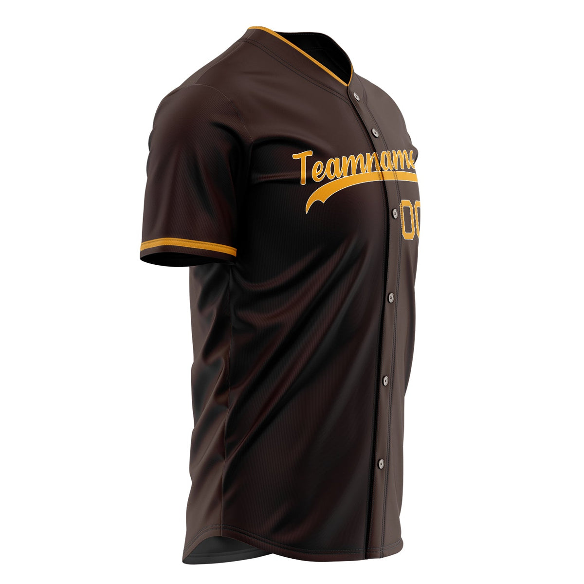 Custom Brown Baseball Jersey (With Orange Color)