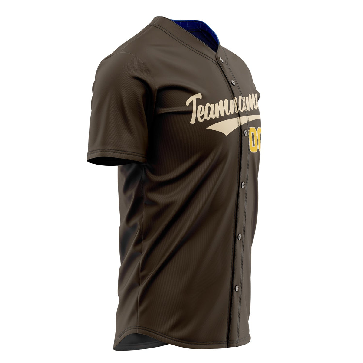 Custom Brown Baseball Jersey (With Cream Color)