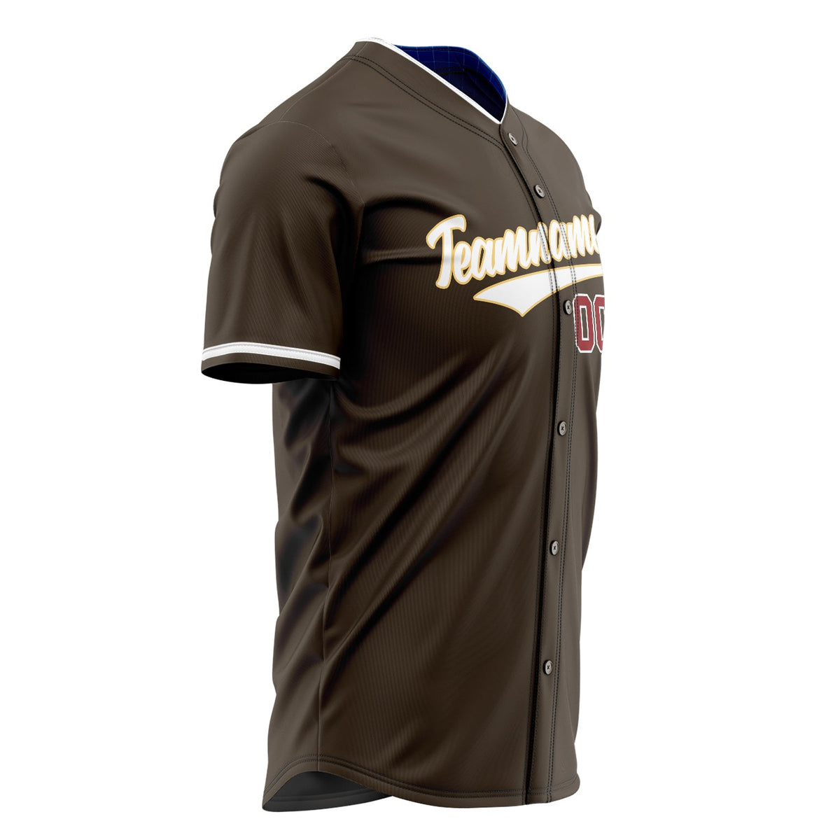 Custom Brown Baseball Jersey (With White Color)