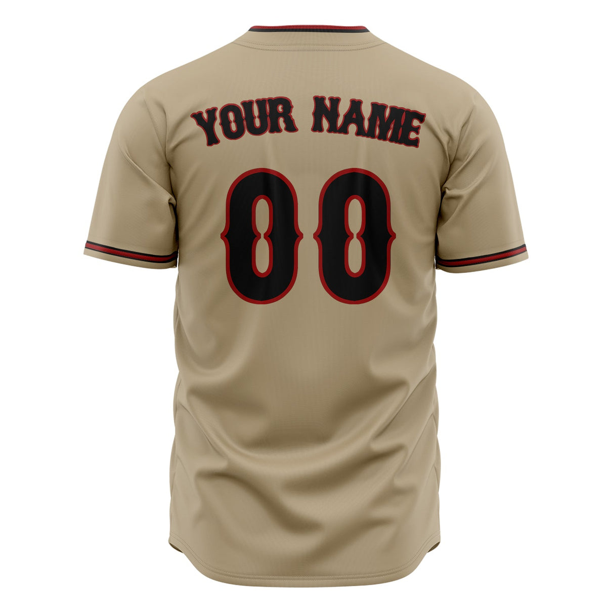 Custom Sand Baseball Jersey (With Black Color)