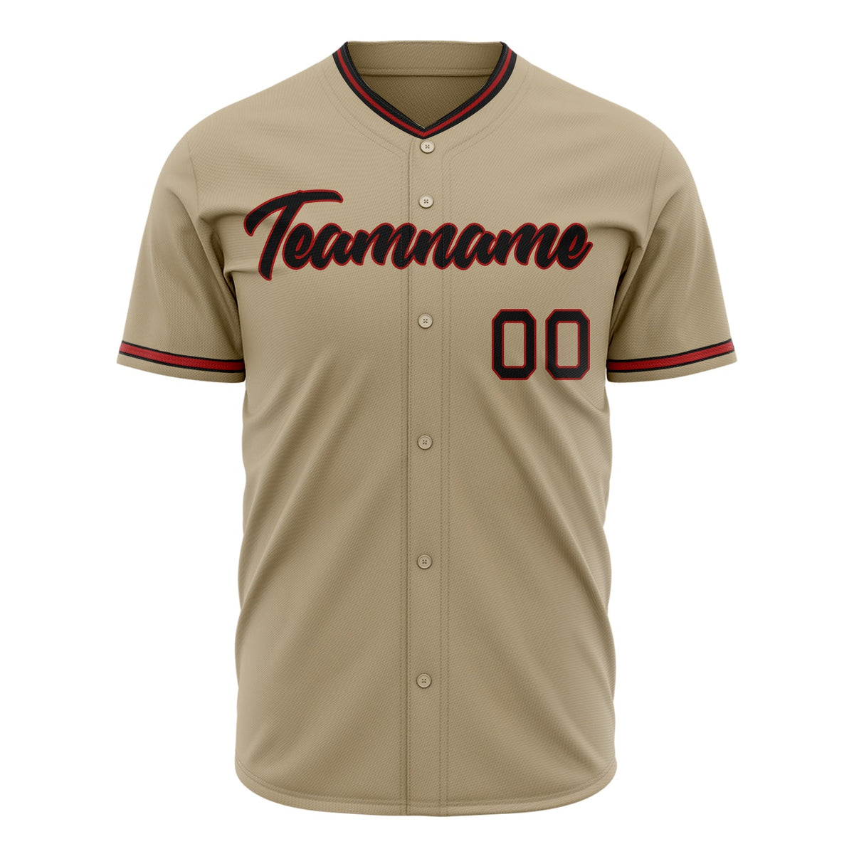 Custom Sand Baseball Jersey (With Black Color)