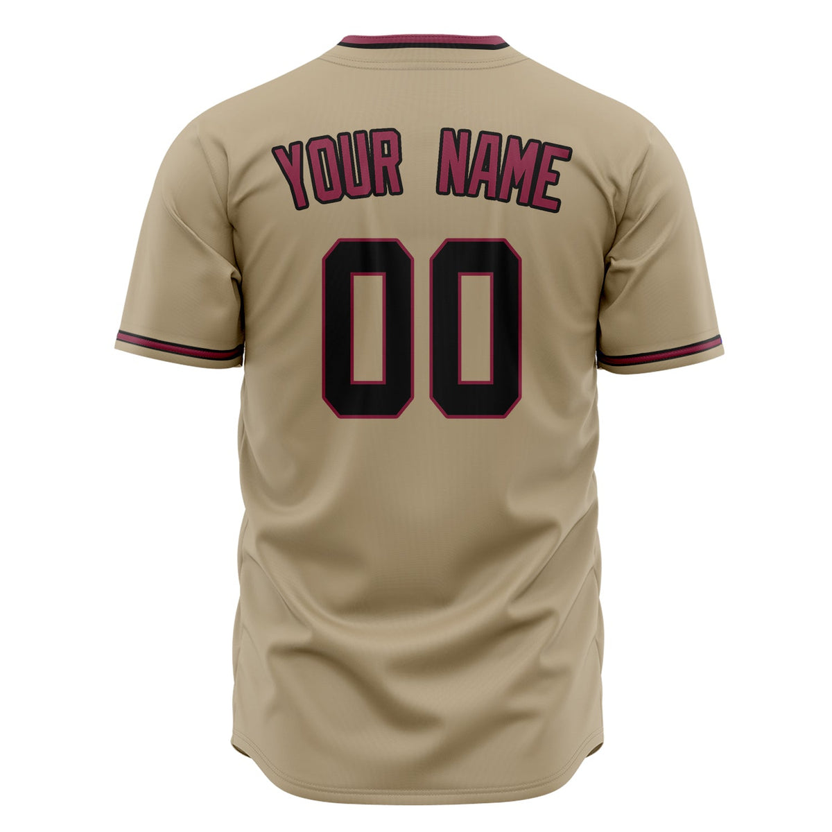 Custom Sand Baseball Jersey (With Black Color)