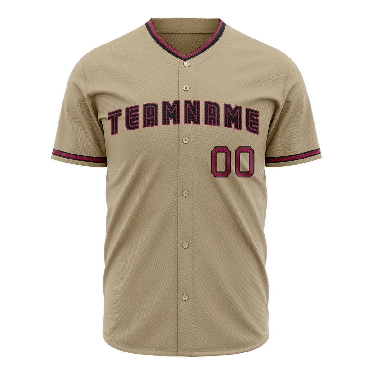 Custom Sand Baseball Jersey (With Black Color)