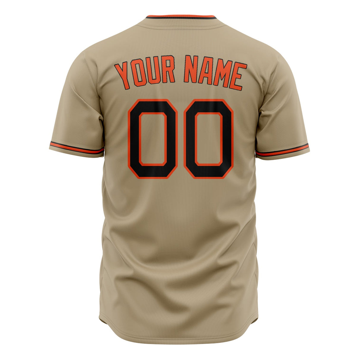 Custom Sand Baseball Jersey (With Black Color)