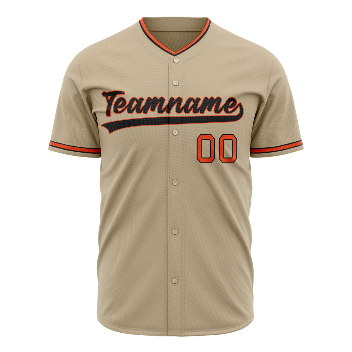 Custom Sand Baseball Jersey (With Black Color)