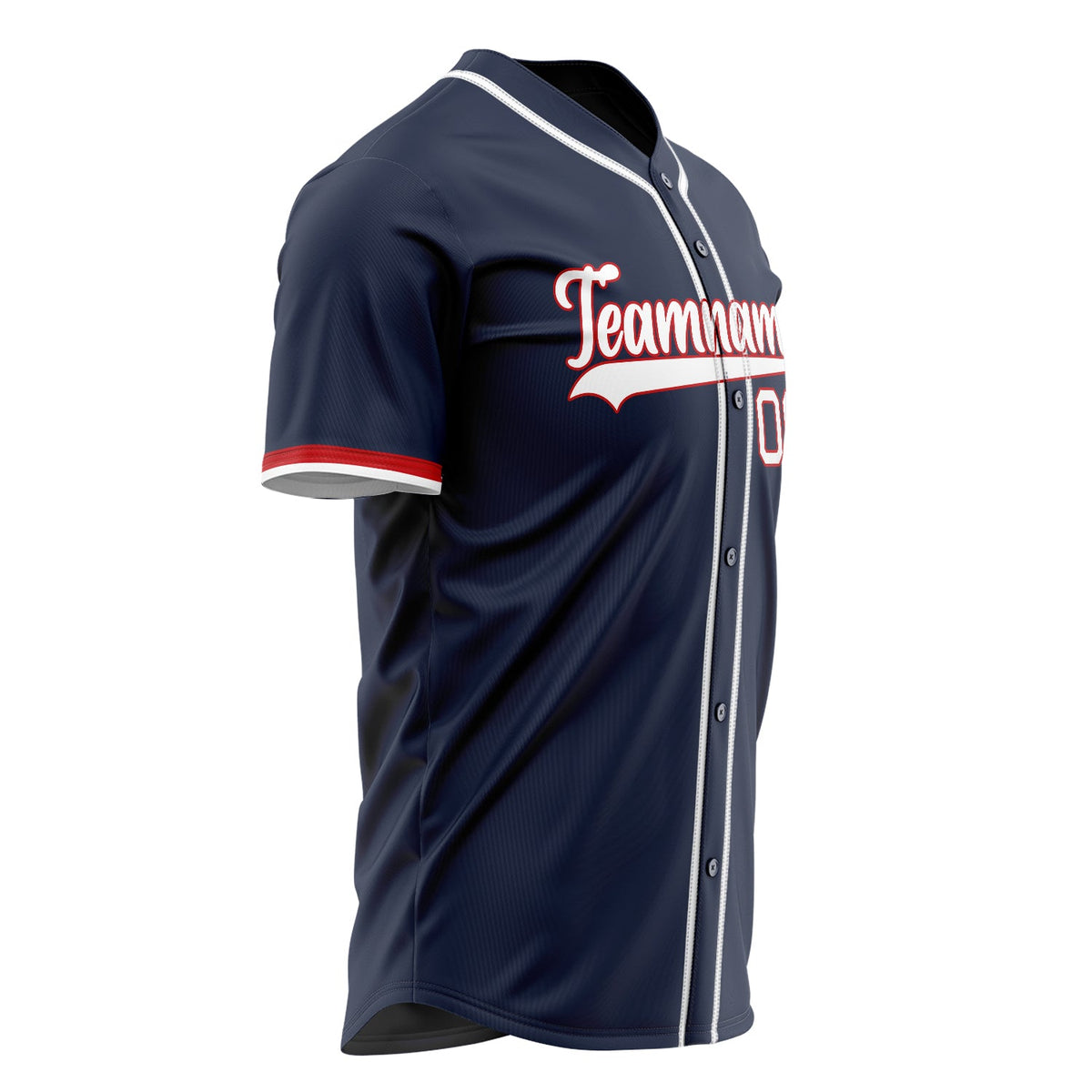 Custom Navy Baseball Jersey (With White Color)