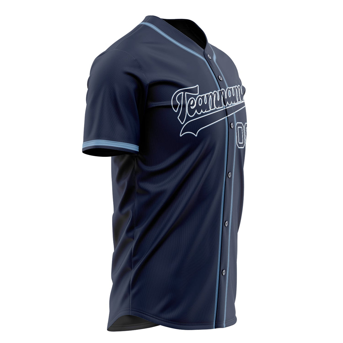 Custom Navy Baseball Jersey (With White Color)