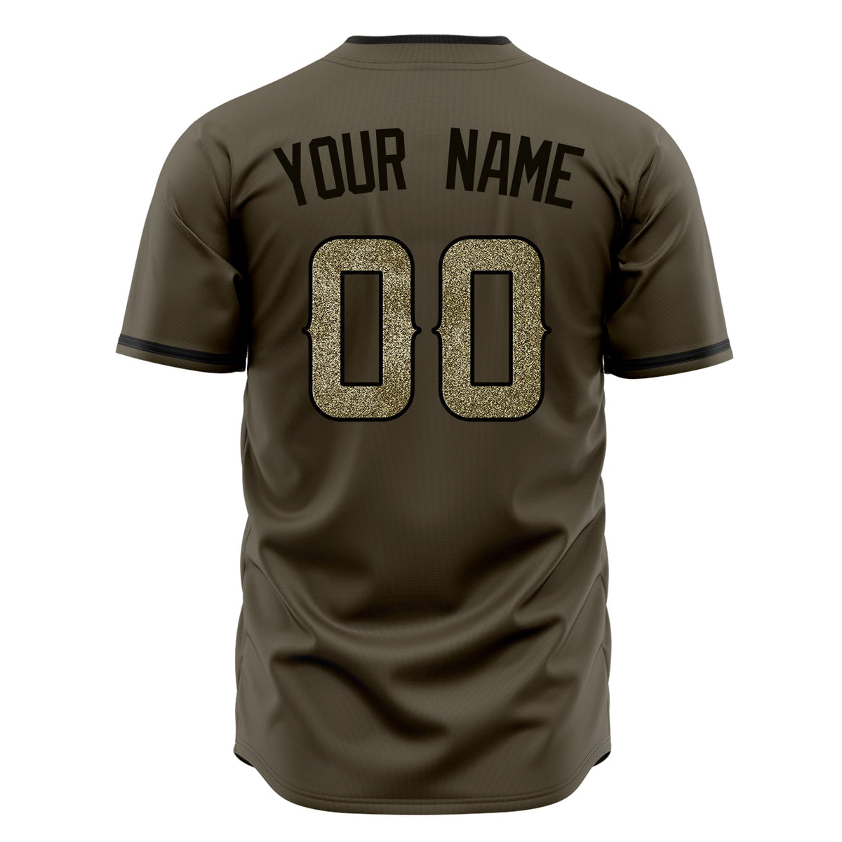 Custom Olive Baseball Jersey (With Black Color)