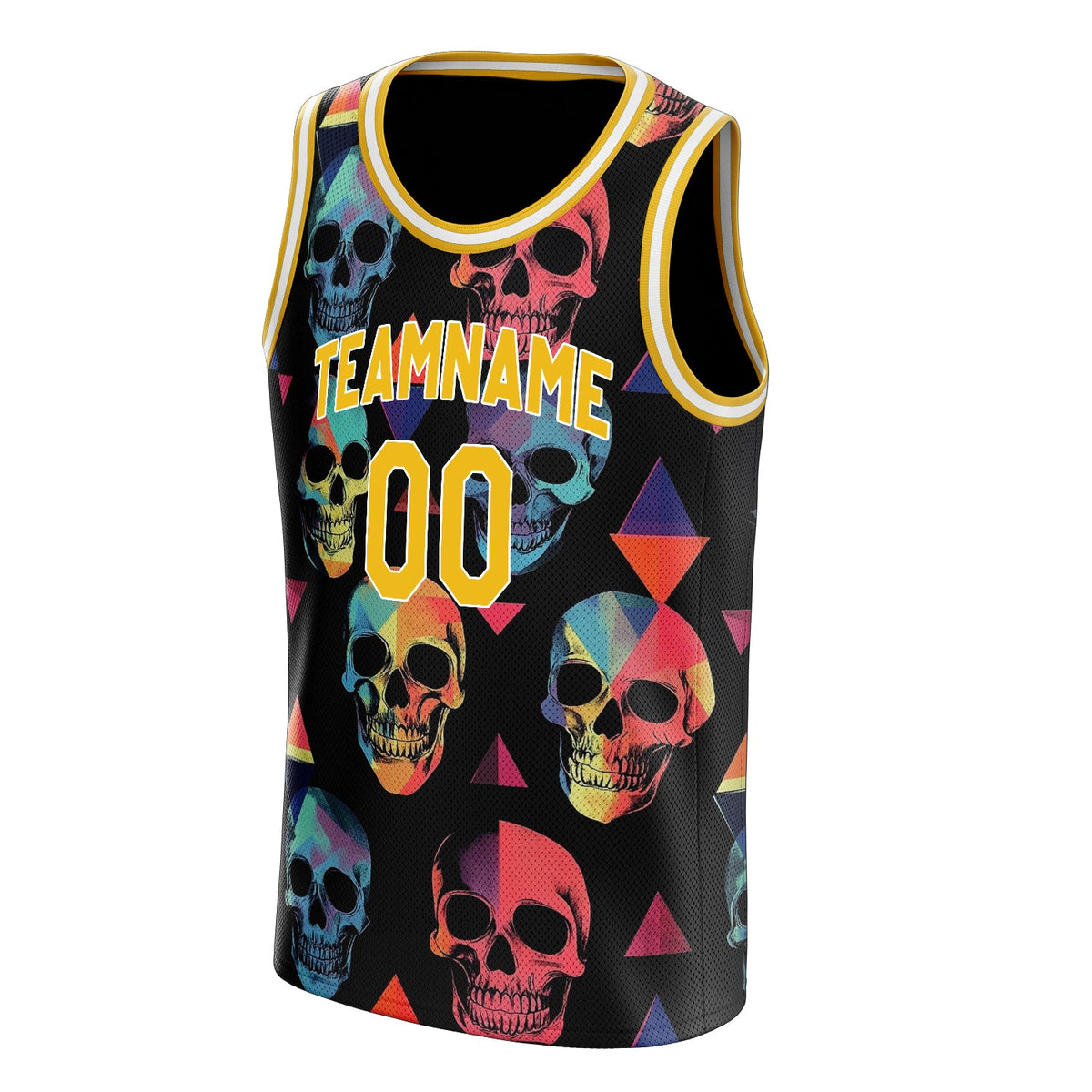 Custom Red Skull Basketball Jersey