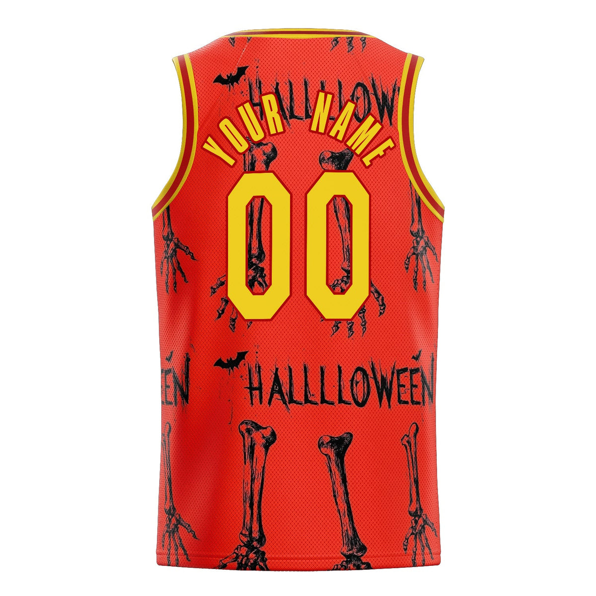 Custom Red Skull Basketball Jersey