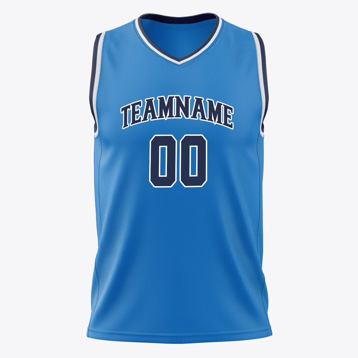 Custom Blue Navy Solid Color Basketball Jersey