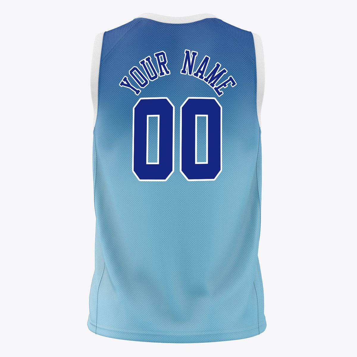 Custom Blue Royal Fade Basketball Jersey