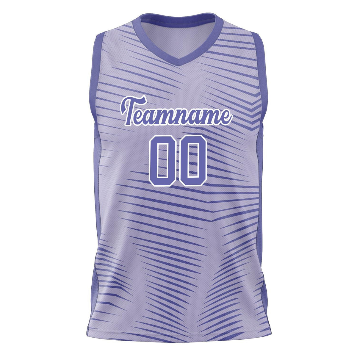 Custom Purple White Pattern Basketball Jersey