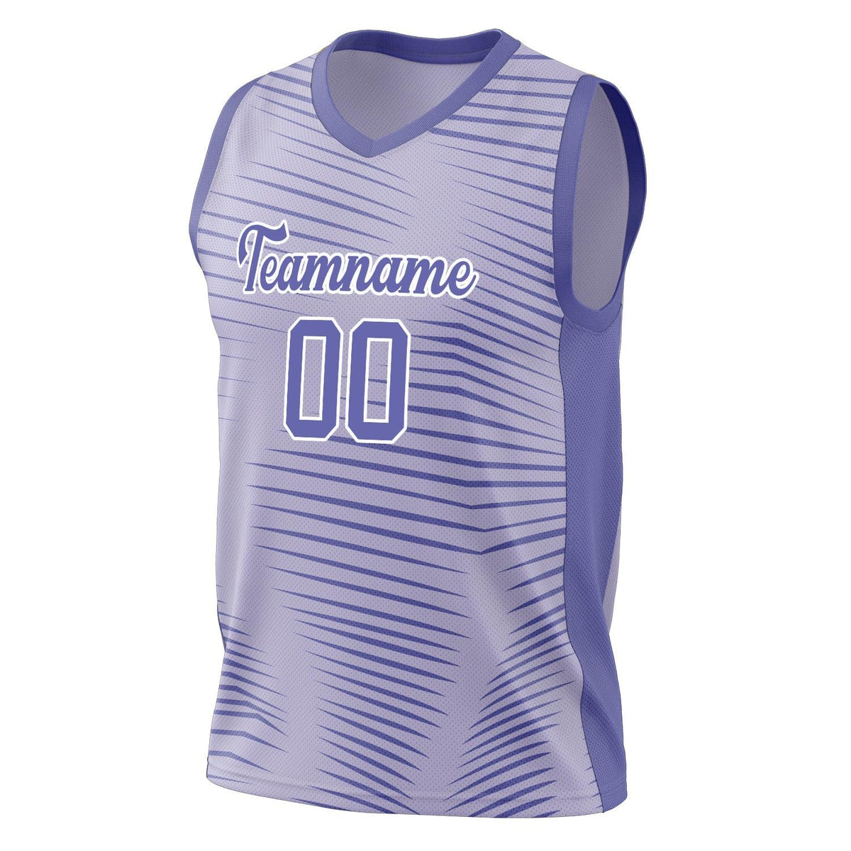 Custom Purple White Pattern Basketball Jersey