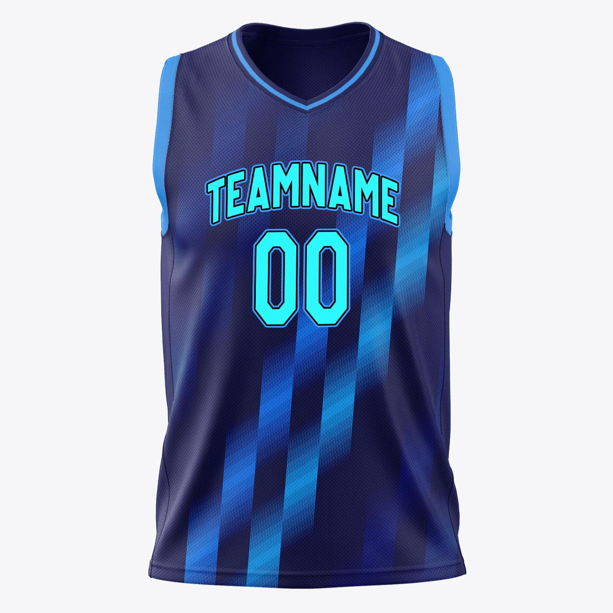 Custom Navy Blue Pattern Basketball Jersey