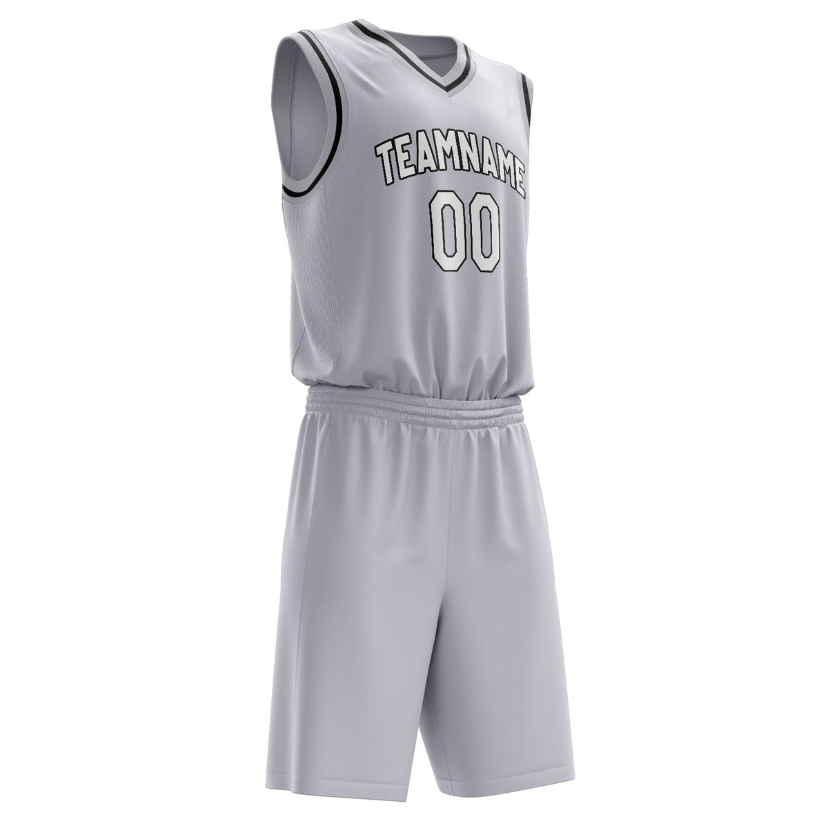 Custom White White Solid Color Basketball Jersey