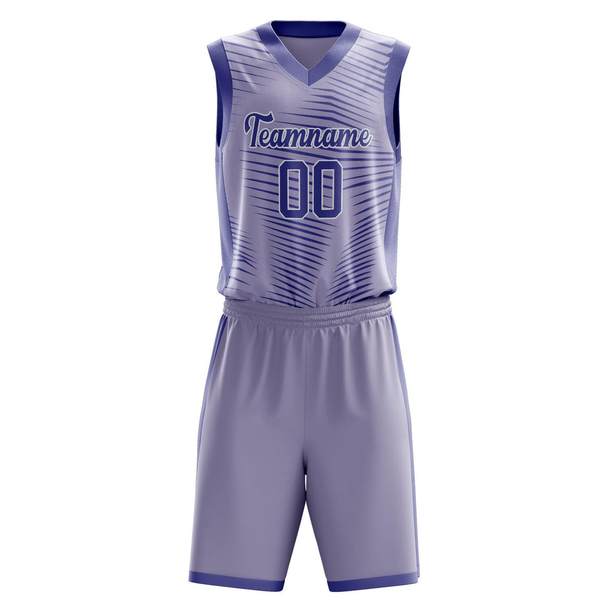 Custom Purple White Pattern Basketball Jersey