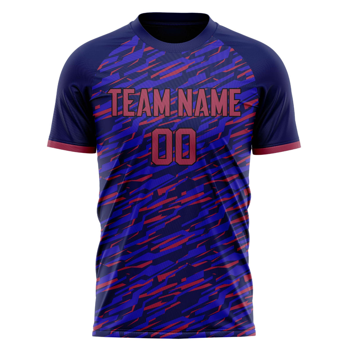 Custom Purple Pink Pattern Soccer Jersey