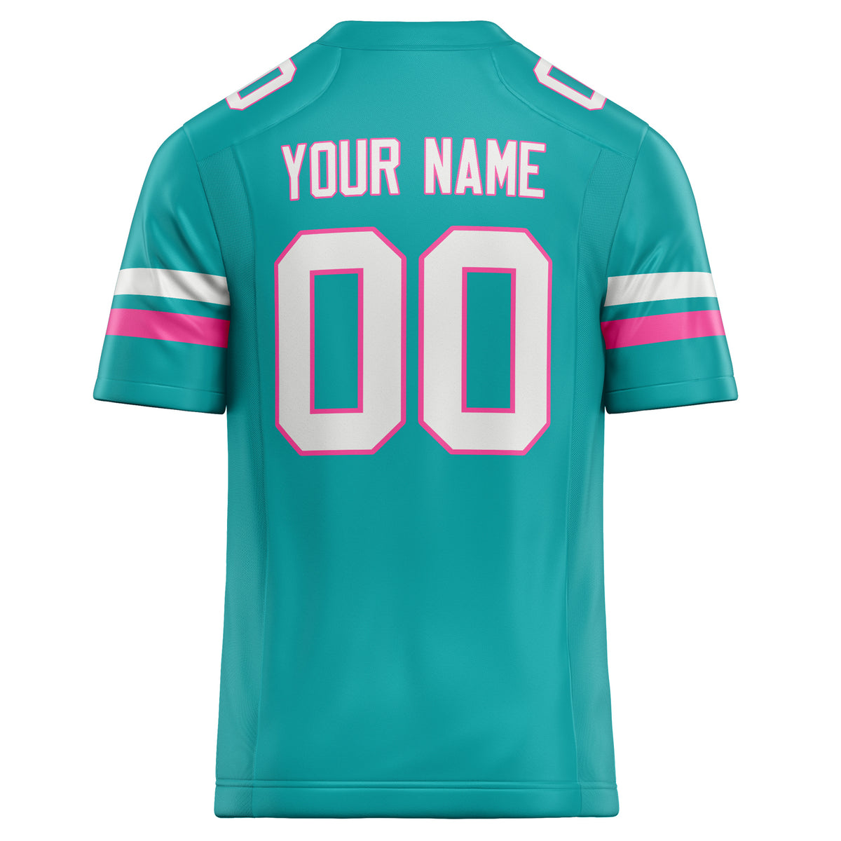 Custom Aqua White Solid Colour Football Jersey