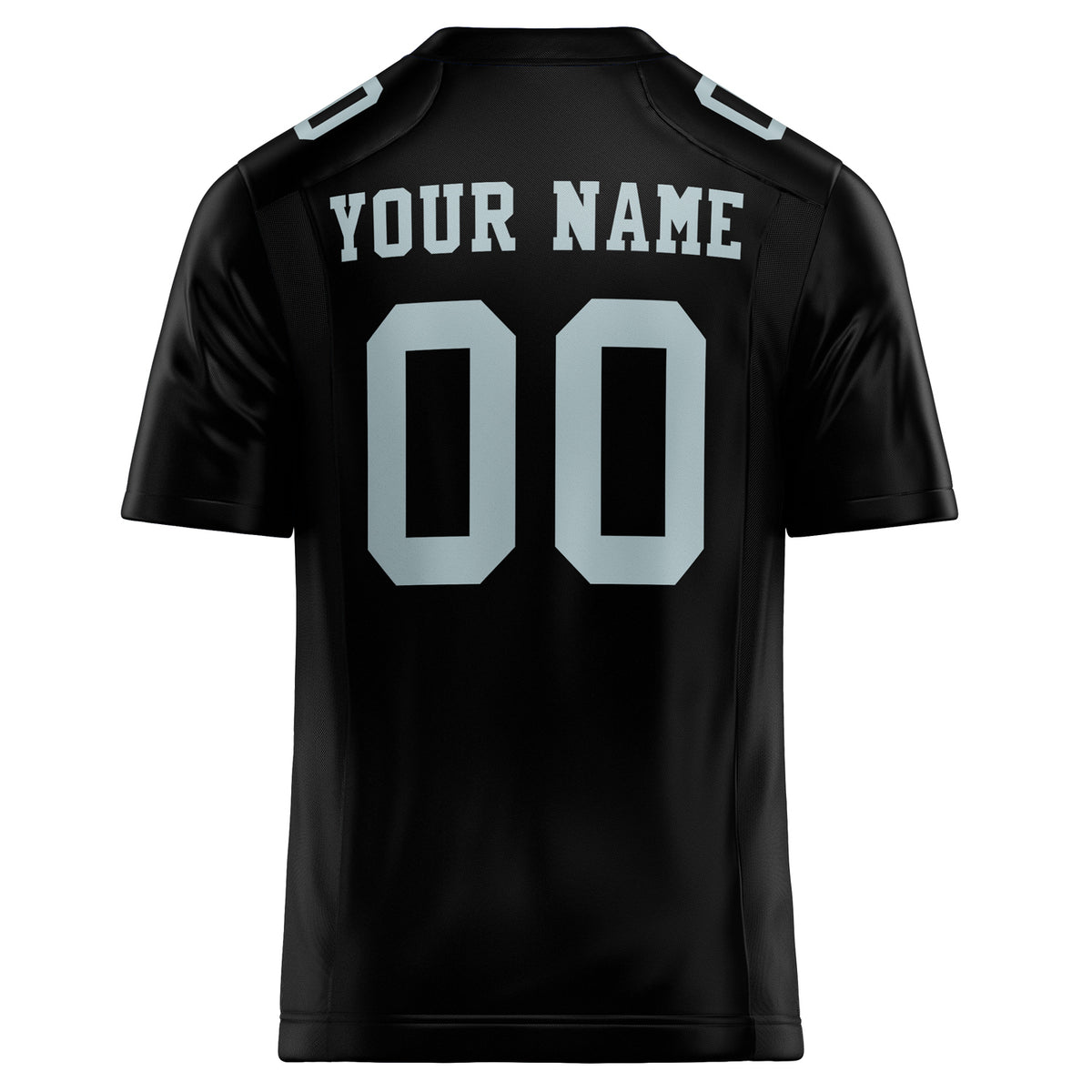 Custom Black gray Solid Colour Football Jersey