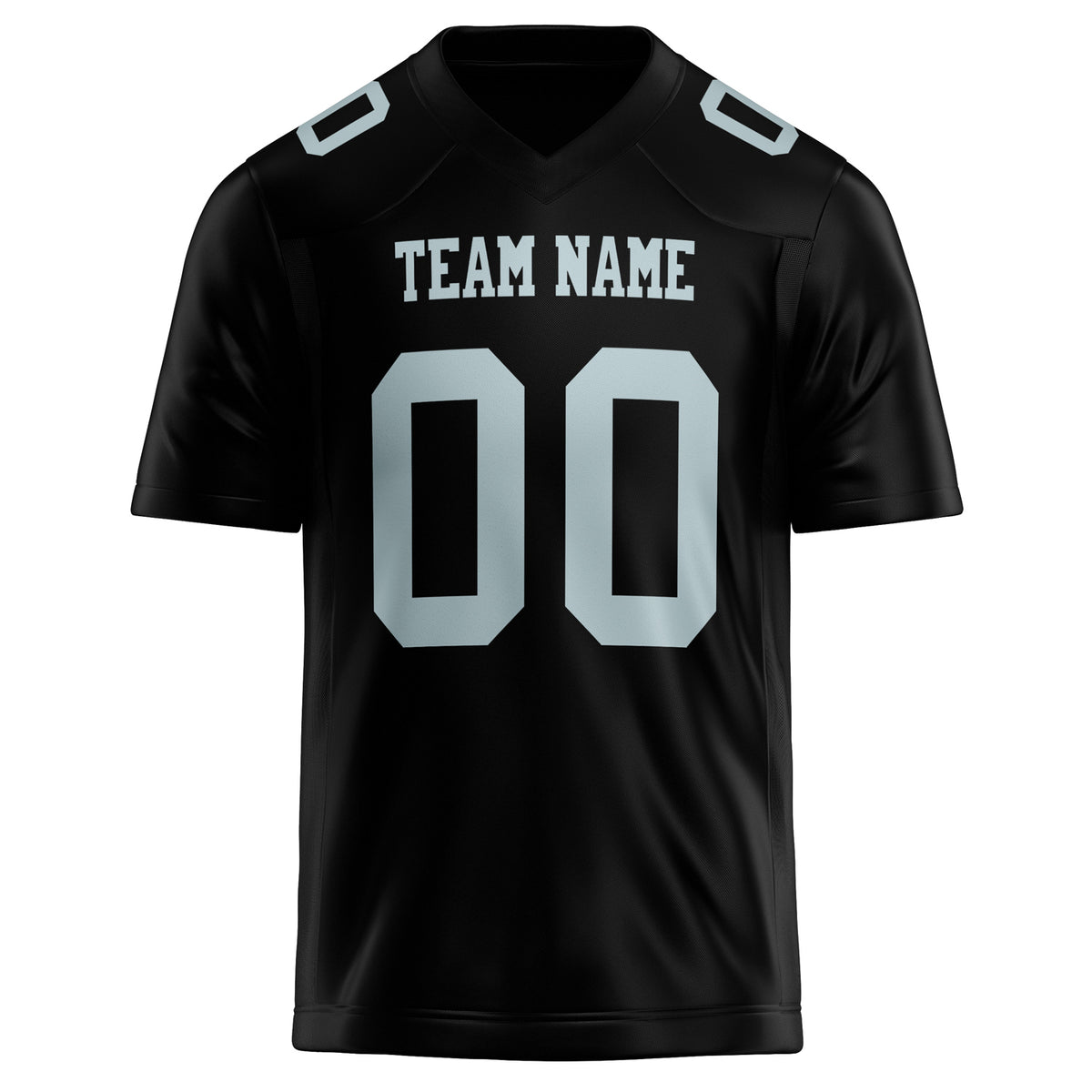 Custom Black gray Solid Colour Football Jersey