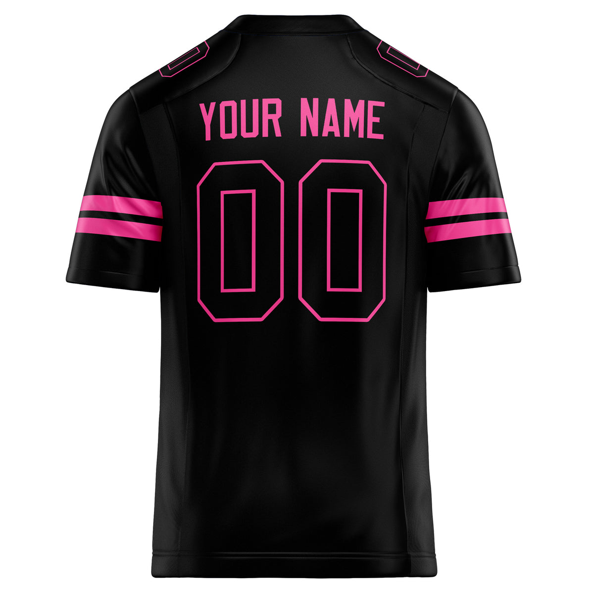 Custom Black pink Solid Colour Football Jersey