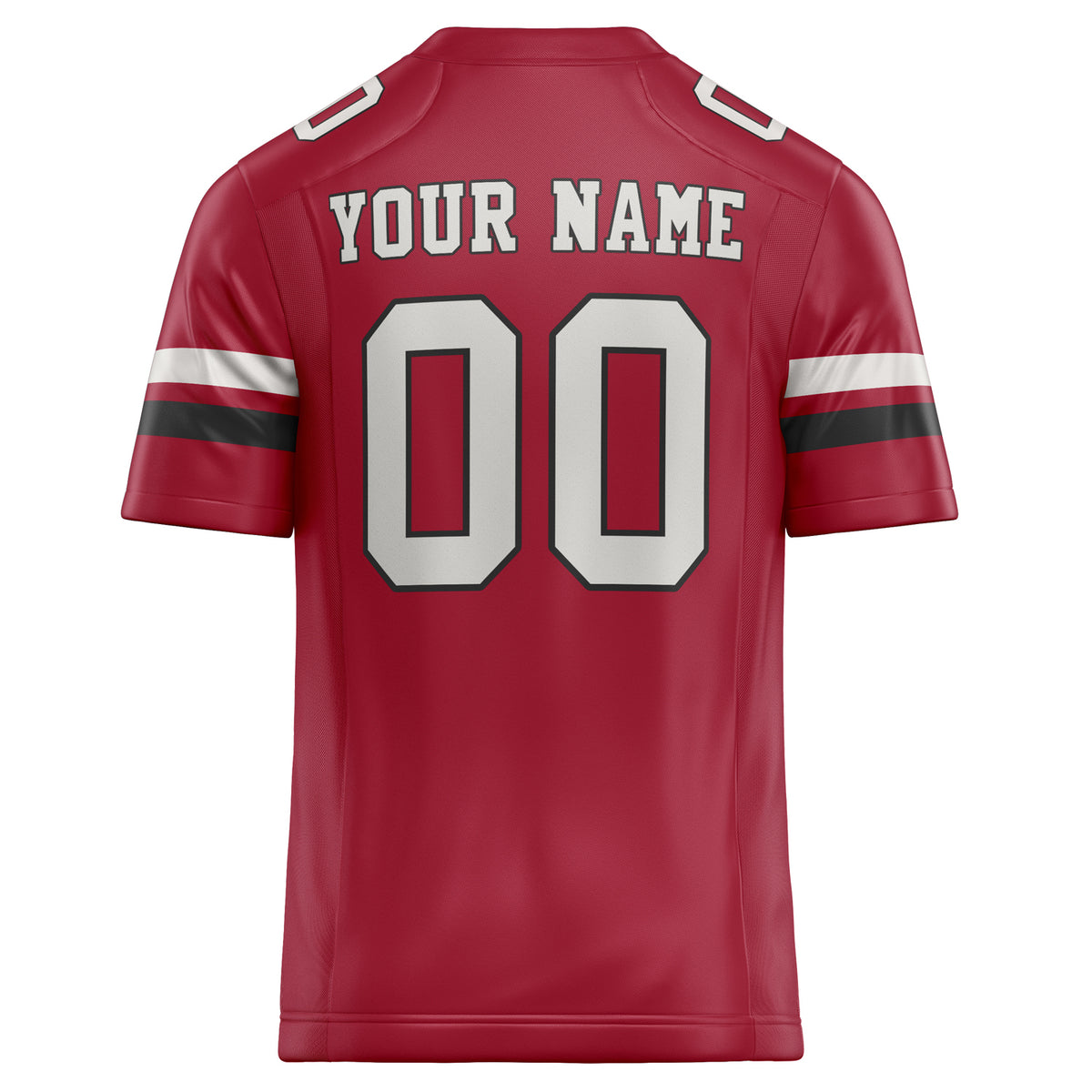 Custom Cardinal White Solid Colour Football Jersey