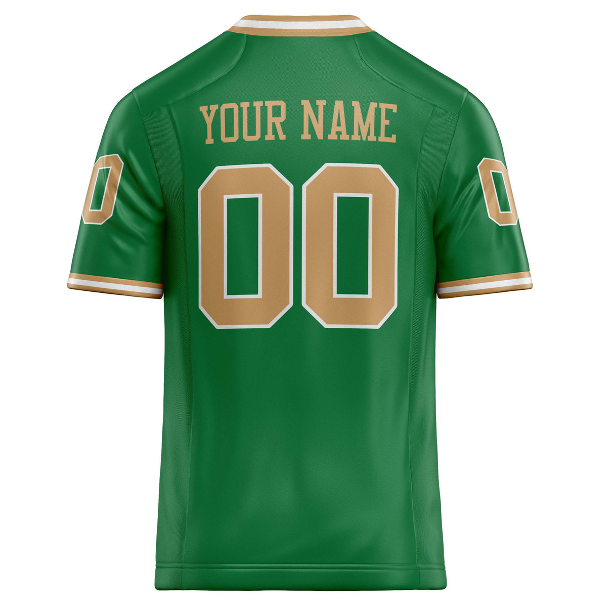 Custom Grass Green brown Solid Colour Football Jersey