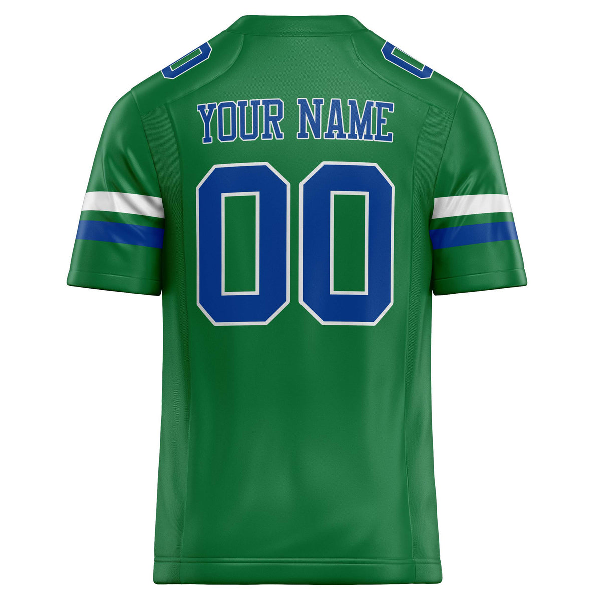 Custom Grass Green royal Solid Colour Football Jersey