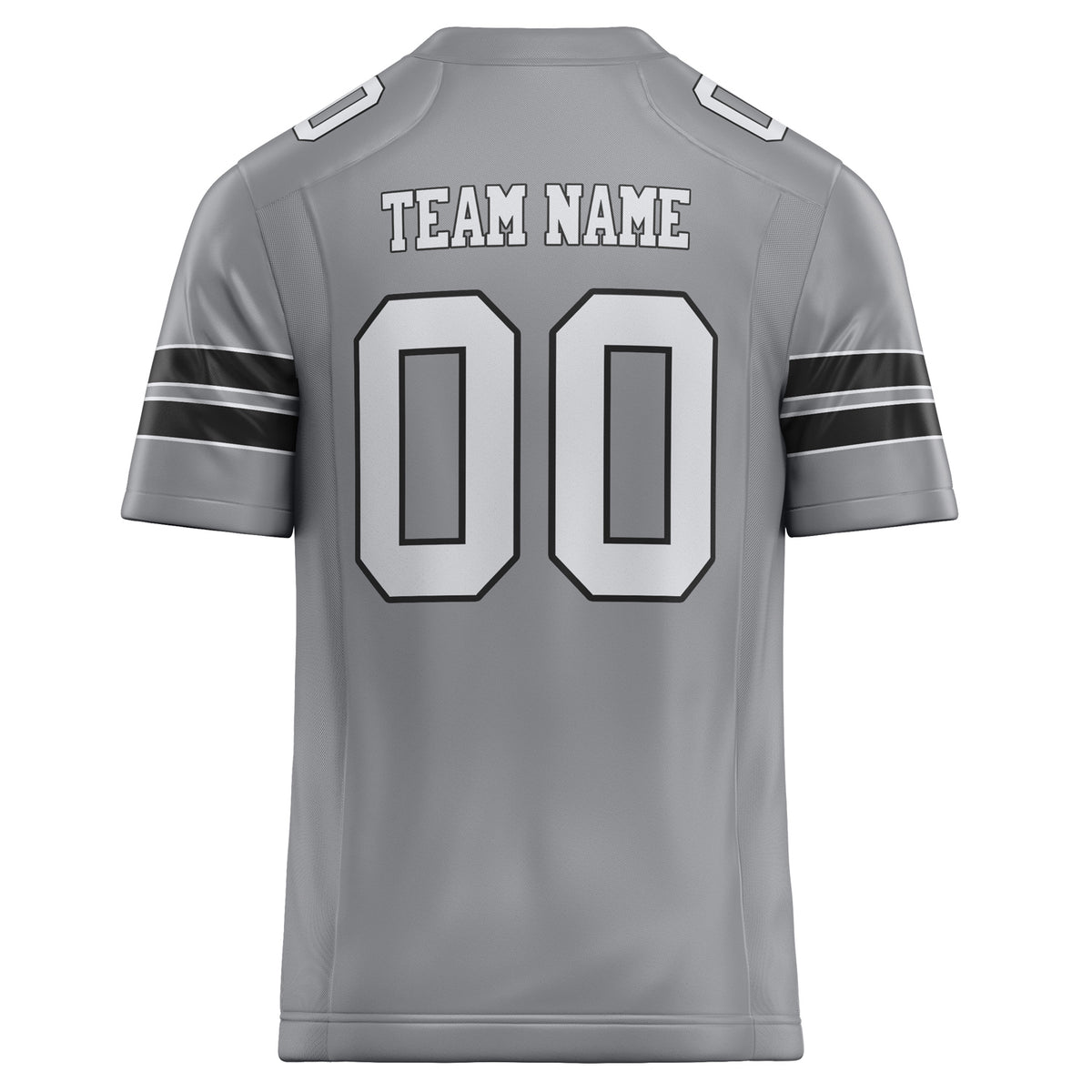 Custom Light Gray White Solid Colour Football Jersey