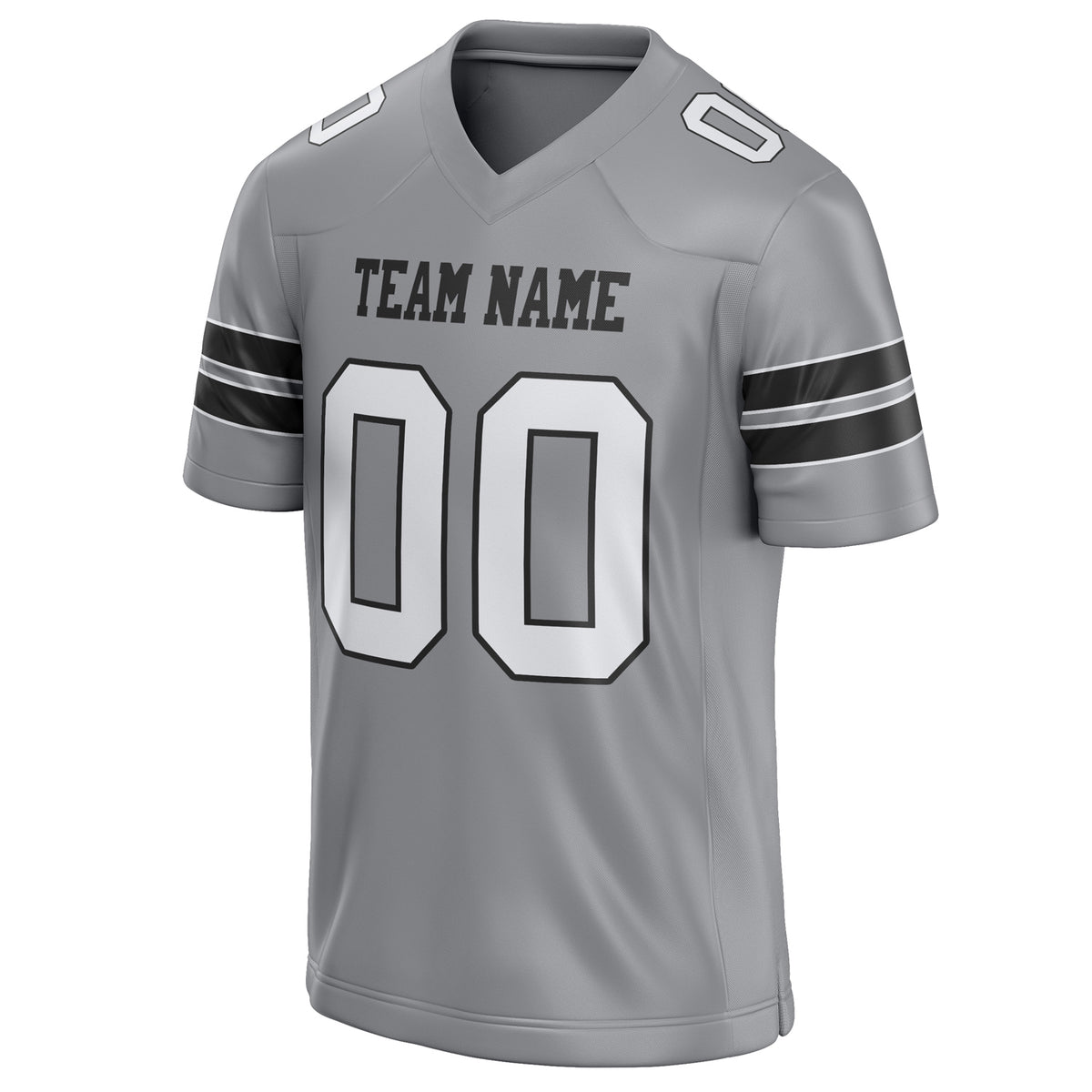 Custom Light Gray White Solid Colour Football Jersey