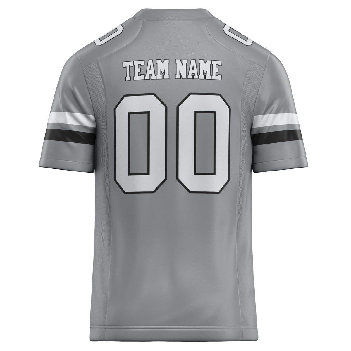 Custom Light Gray White Solid Colour Football Jersey