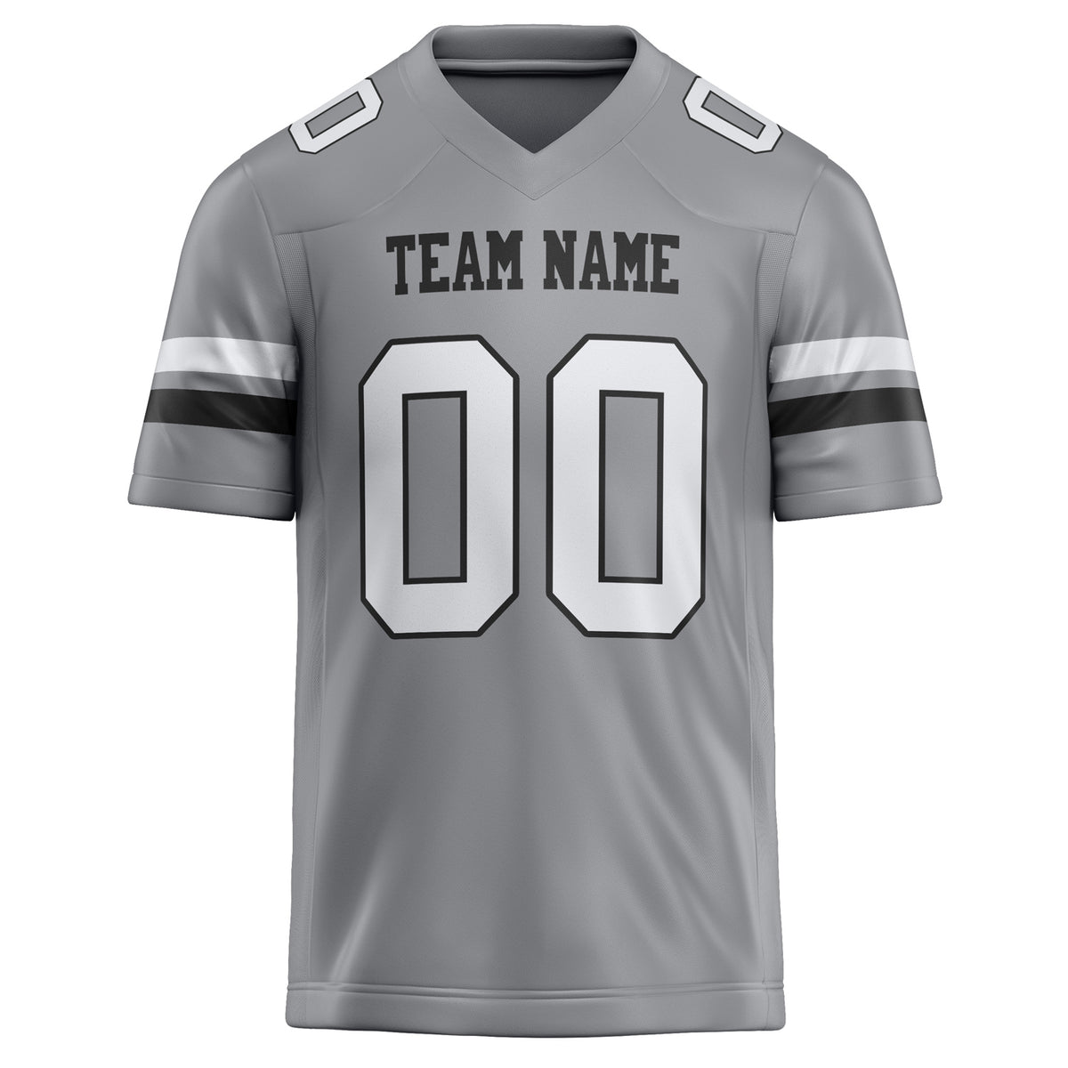 Custom Light Gray White Solid Colour Football Jersey