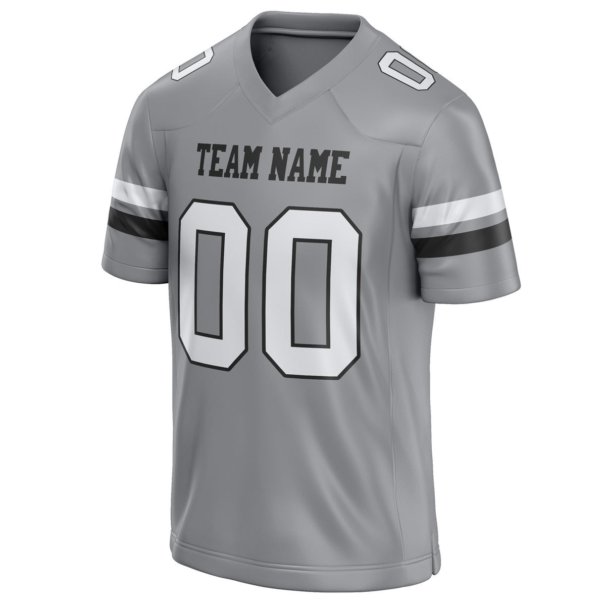 Custom Light Gray White Solid Colour Football Jersey