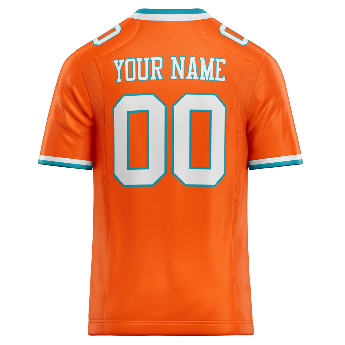 Custom Orange White Solid Colour Football Jersey