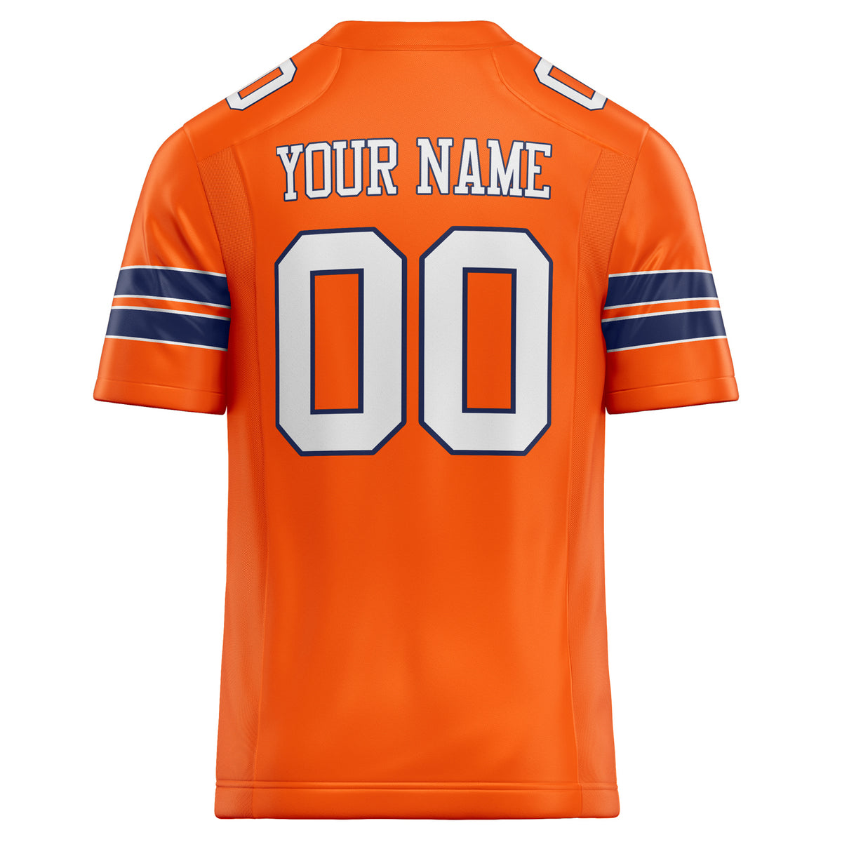 Custom Orange White Solid Colour Football Jersey